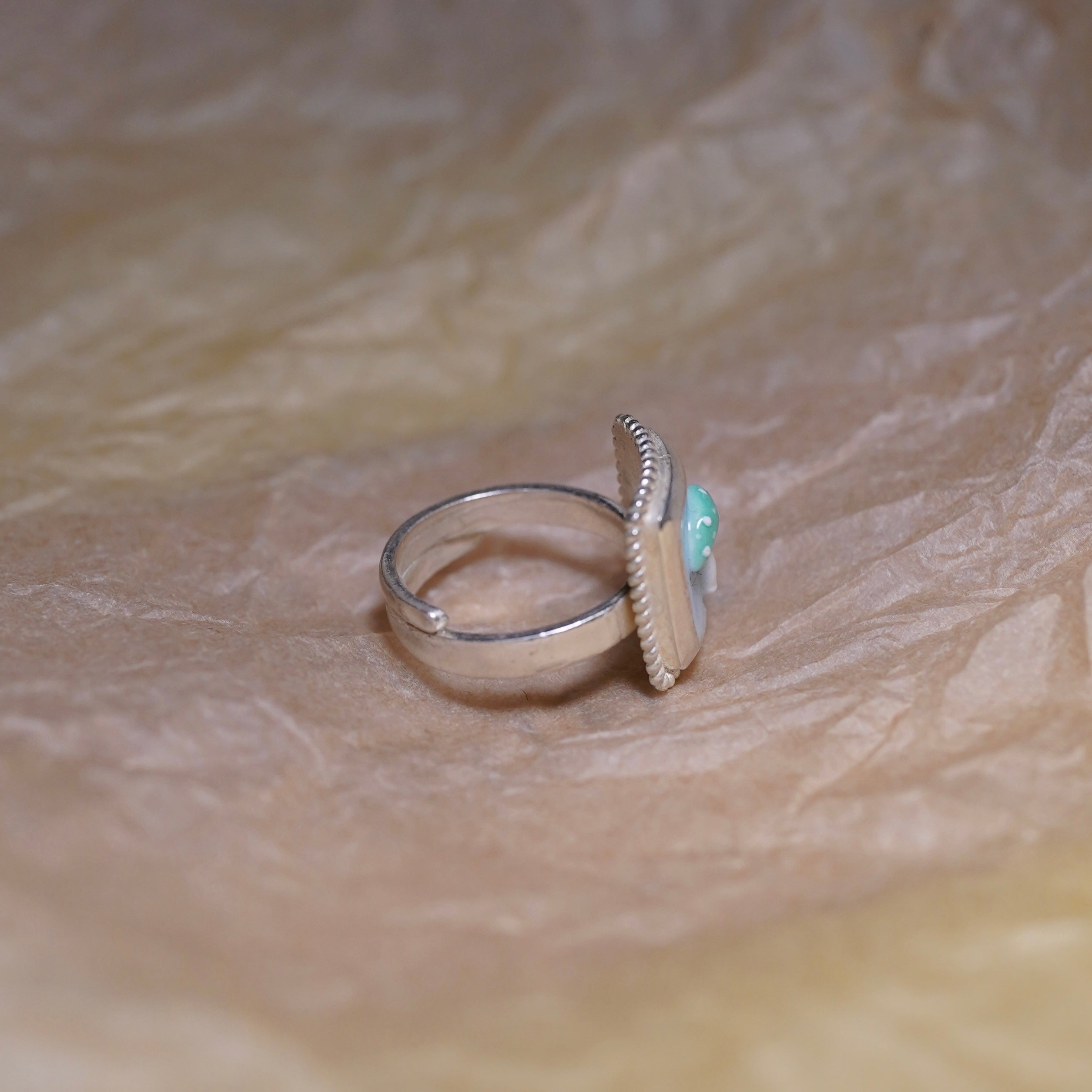 Green Mushroom Ring