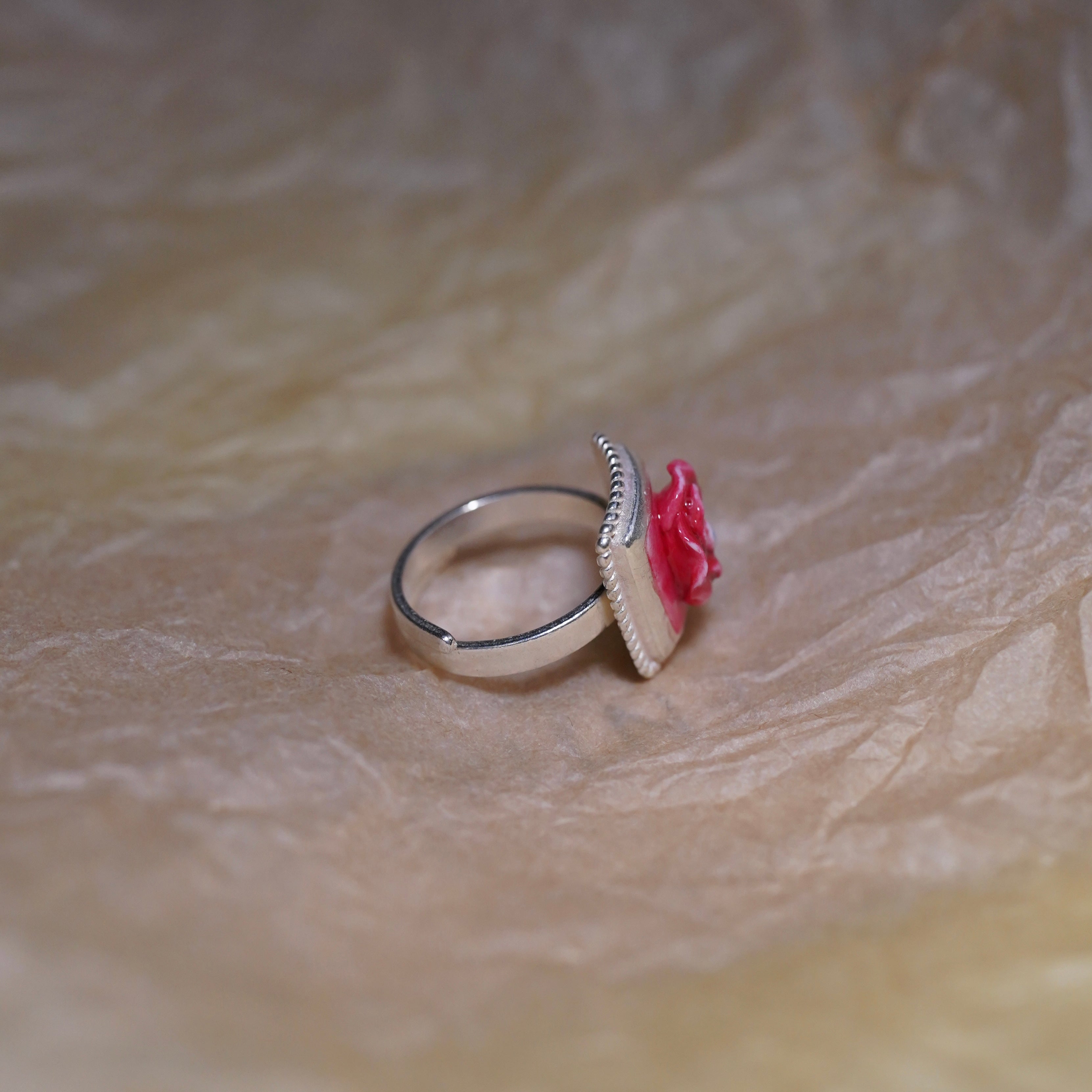 Square Rose Ring